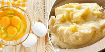 яйцо в пюре