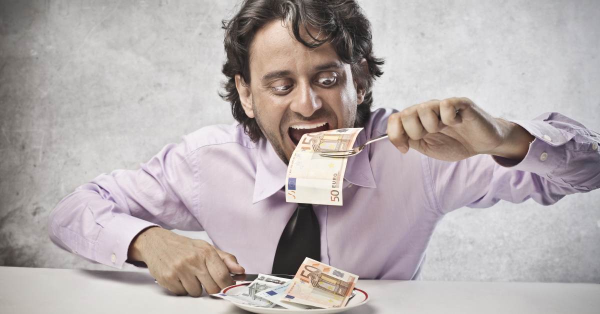 Жадный мужчина